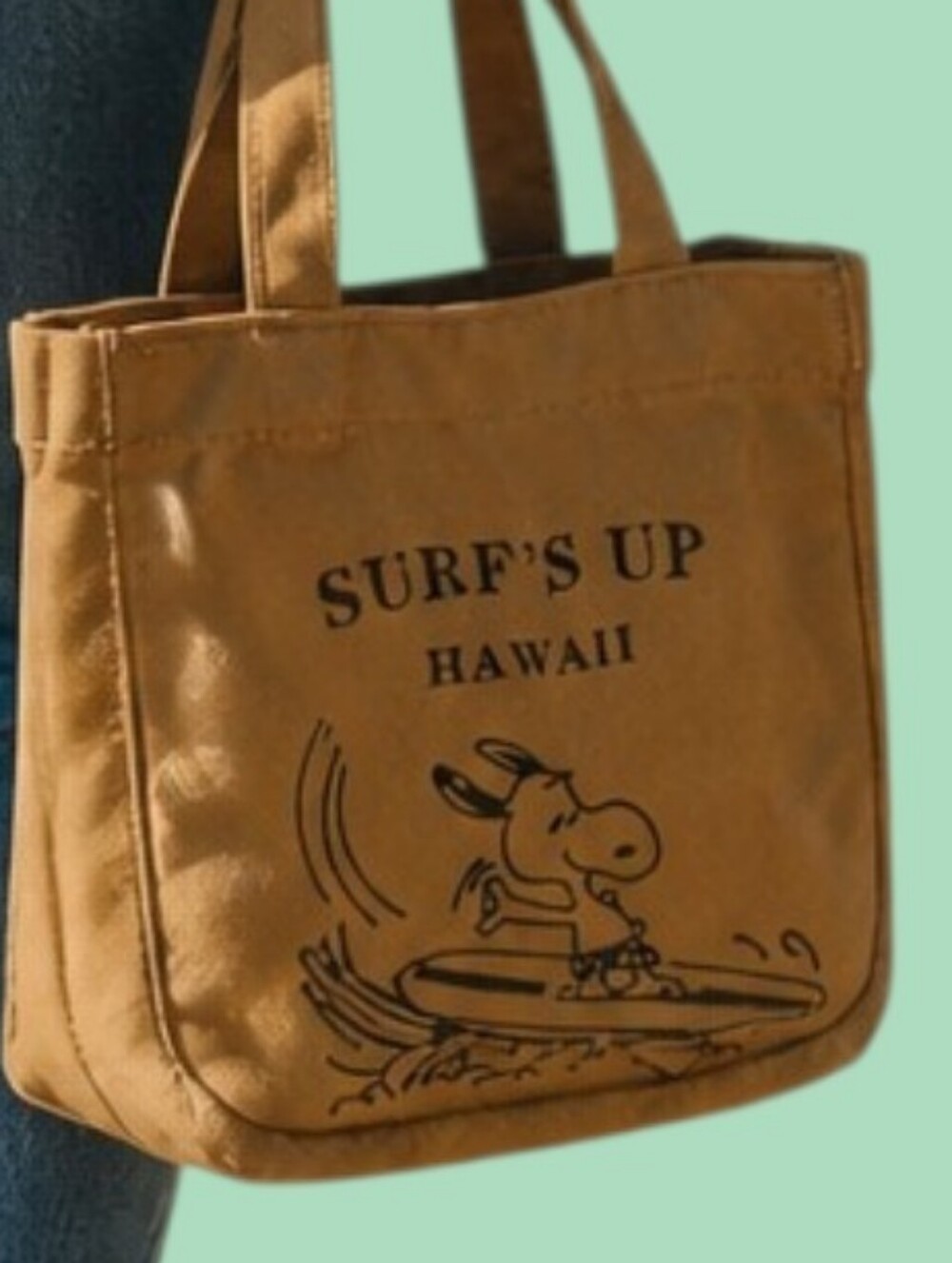 Peanuts -Eco Friendly,NWT Snoopy Tote/Hand Bag,3 Different Full Size Compartment